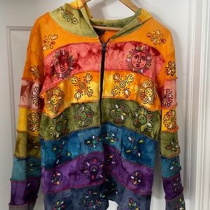 Multi coloured boho Jacket